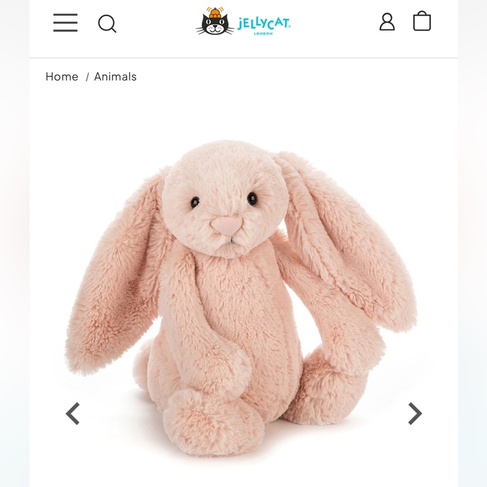 NWT Jellycat the original bashful bunny stuffie plush stuffed animal